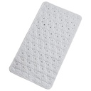 Tapis de bain 68x37 cm Mix couleur blanc / bleu / noir / marron / vert