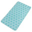 Tapis de bain 68x37 cm Mix couleur rose / bleu / vert / gris