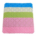 Tapis de bain 70x36 cm Mix couleur rose / bleu / vert / gris