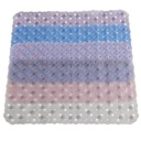 Tapis de bain 69x36 cm Mix couleur rose / bleu / violet / gris