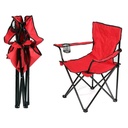 Chaise de camping 34x52/60 cm couleur mix noir-bleu-rouge