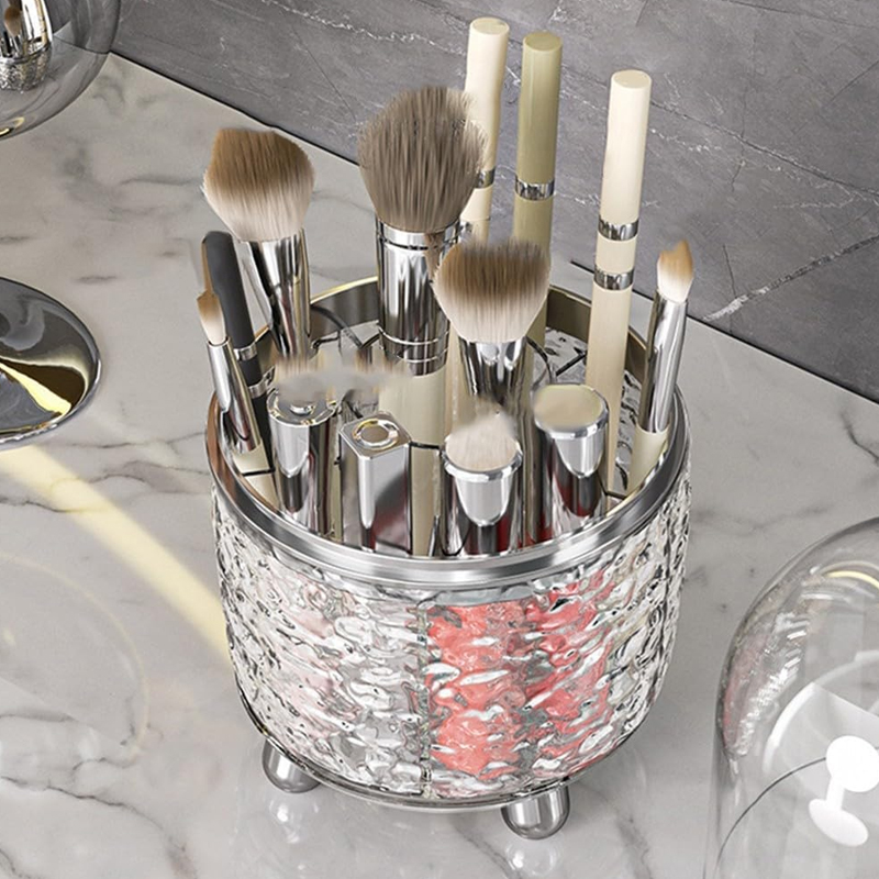 Range accessoires maquillage / couverts 24*12 cm transparent