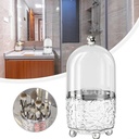 Range accessoires maquillage / couverts 24*12 cm transparent