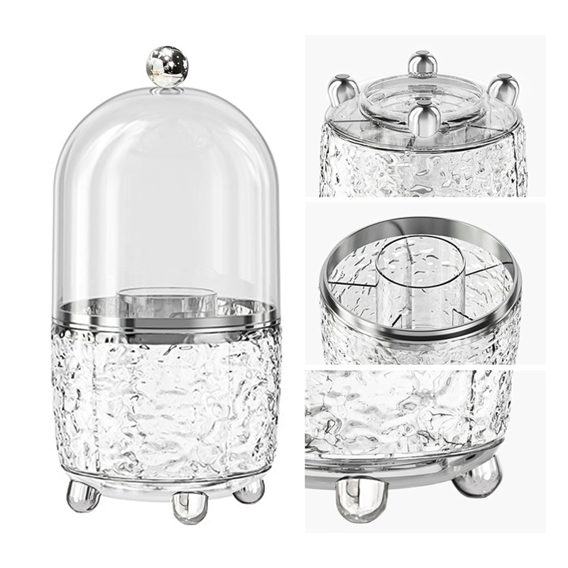 Range accessoires maquillage / couverts 24*12 cm transparent