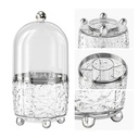Range accessoires maquillage / couverts 24*12 cm transparent