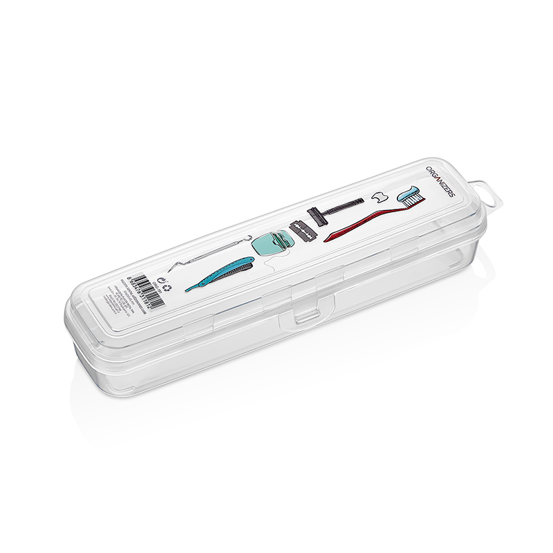 PORTE BROSSE A DENT TRANSPARENT 23.5X6.4.5 CM 