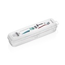 PORTE BROSSE A DENT TRANSPARENT 23.5X6.4.5 CM 