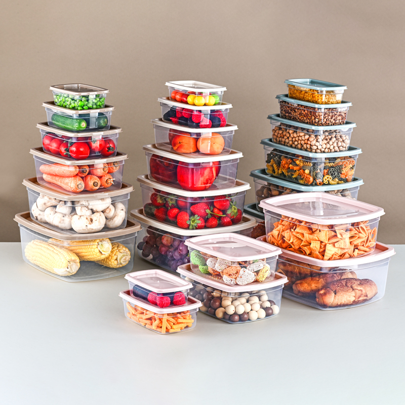 SET 6 BOITES CONSERVATION ALIMENTAIRE 250 / 500 / 750 / 1250 /  2000 / 3000 ML 