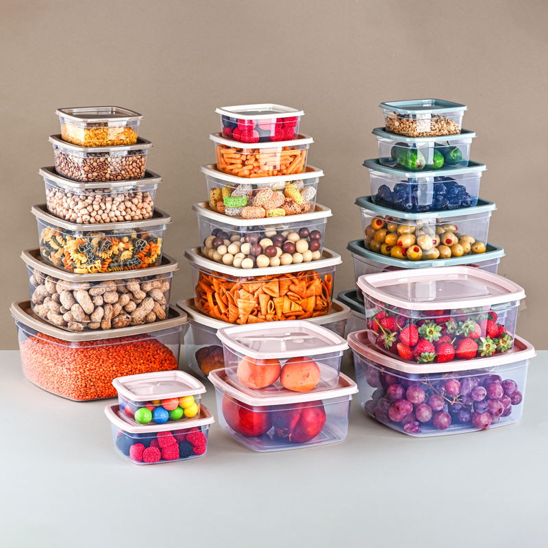 SET 6 BOITES CONSERVATION ALIMENTAIRE 300 / 500 / 850 / 1350 / 2100 / 3200 ML 