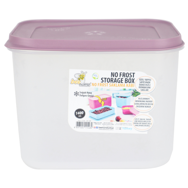 BOITE CONGELATION 1.4 LITRES MIX GRIS/ROSE/BLEU