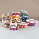 SET 4 BOITES CONSERVATION ALIMENTAIRE 300 / 500 / 850 / 1350 ML 