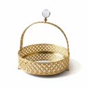 PANIER DECO METAL 20 CM MODELE OR
