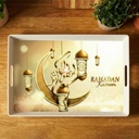 Plateau déco plastique "Ramadan" 38x28 cm