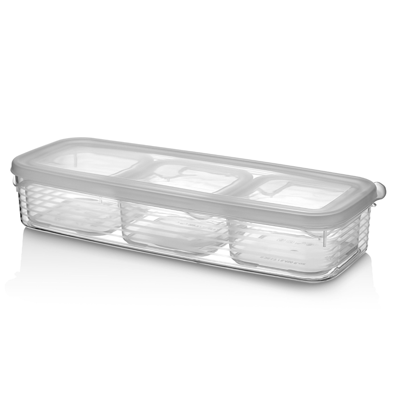 Set 4 boîtes conservations (1 x 1,2 Litres + 3 x 0,25 Litre)