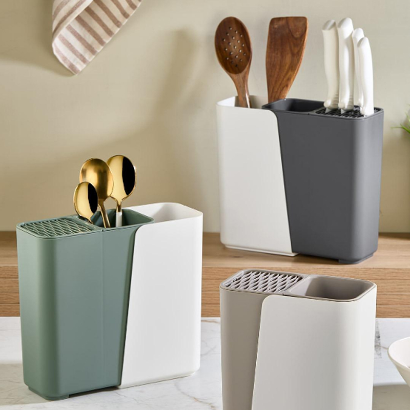 Porte couverts &amp; couteaux couleurs mix