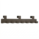 PORTE MANTEAU ACCROCHE PORTE 40 CM COULEURS MIX MARRON / BEIGE / GRIS / BLANC