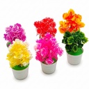 Fleur artificielles 16x7 cm mix rouge - jaune - rose