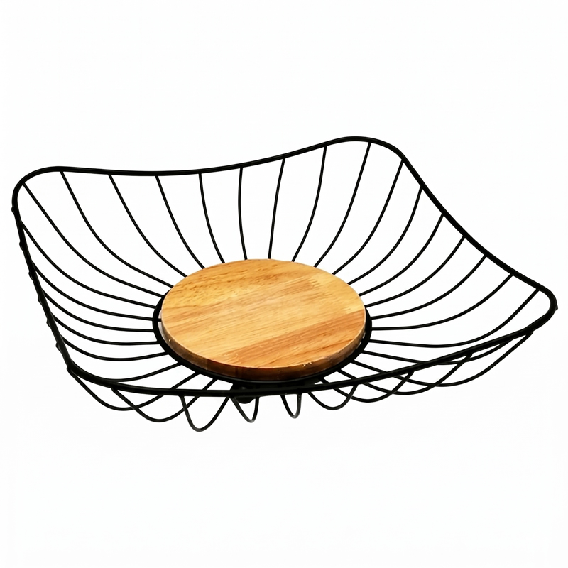 Panier à fruit métal 28*6 cm couleur noir