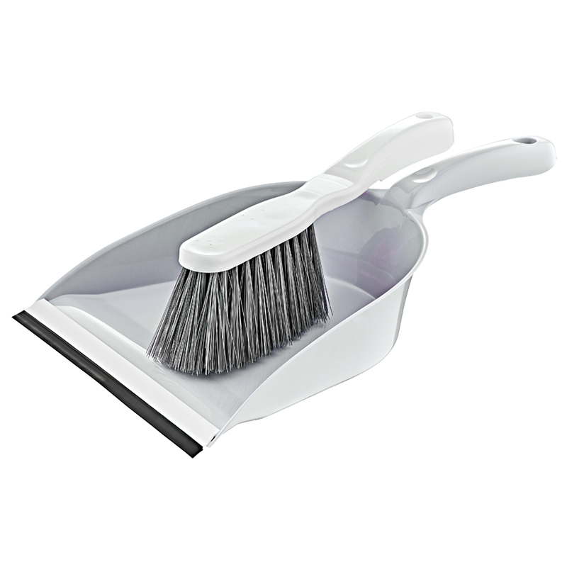 BALAI + BROSSE 32X20X7 CM MIX GRIS/BEIGE/ROSE