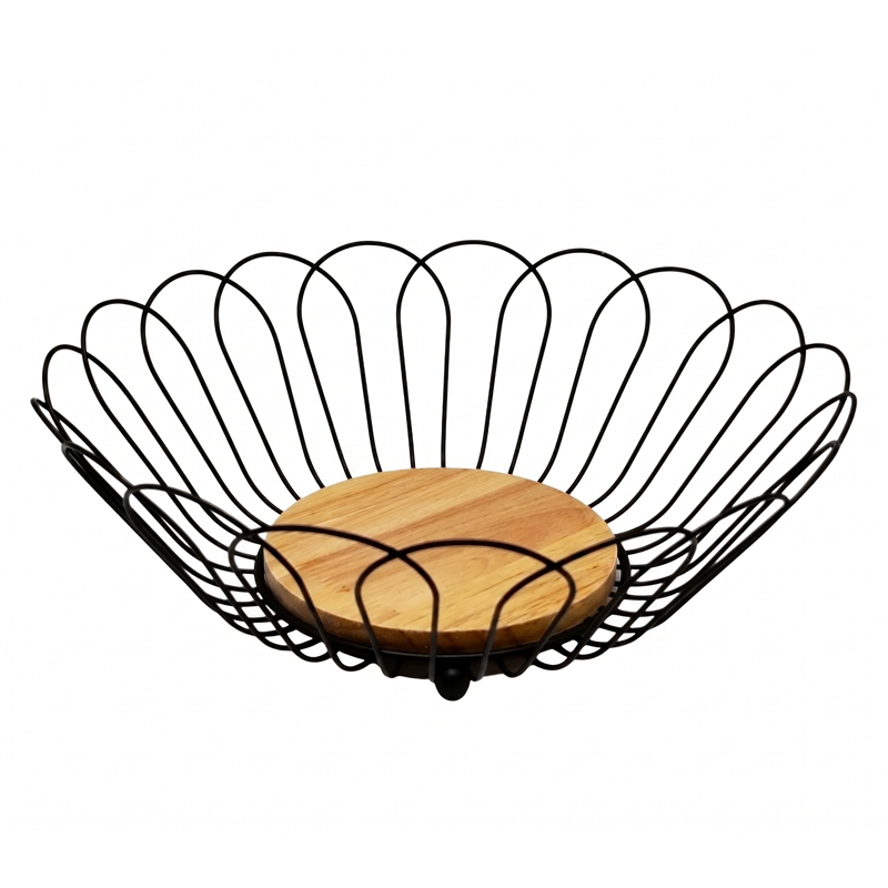 Panier à fruit métal 28*9 cm couleur noir