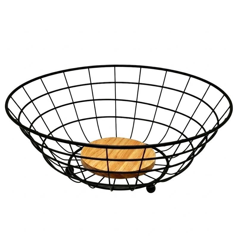 Panier à fruit métal 28*11 cm couleur noir