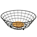 Panier à fruit métal 28*11 cm couleur noir