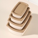 SET 4 BOITES ALIMENTAIRE PLASTIQUE (250 / 500 / 750 / 1250 ML)