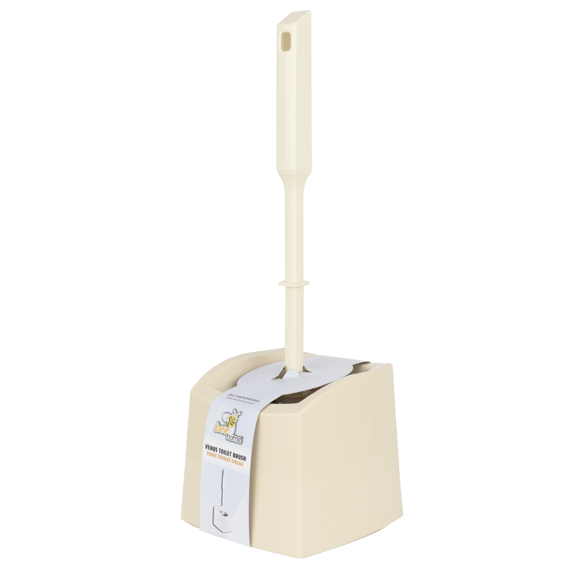 BROSSE WC 10X12X35 CM MIX BEIGE/BLANC/ROSE