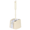 BROSSE WC 10X12X35 CM MIX BEIGE/BLANC/ROSE