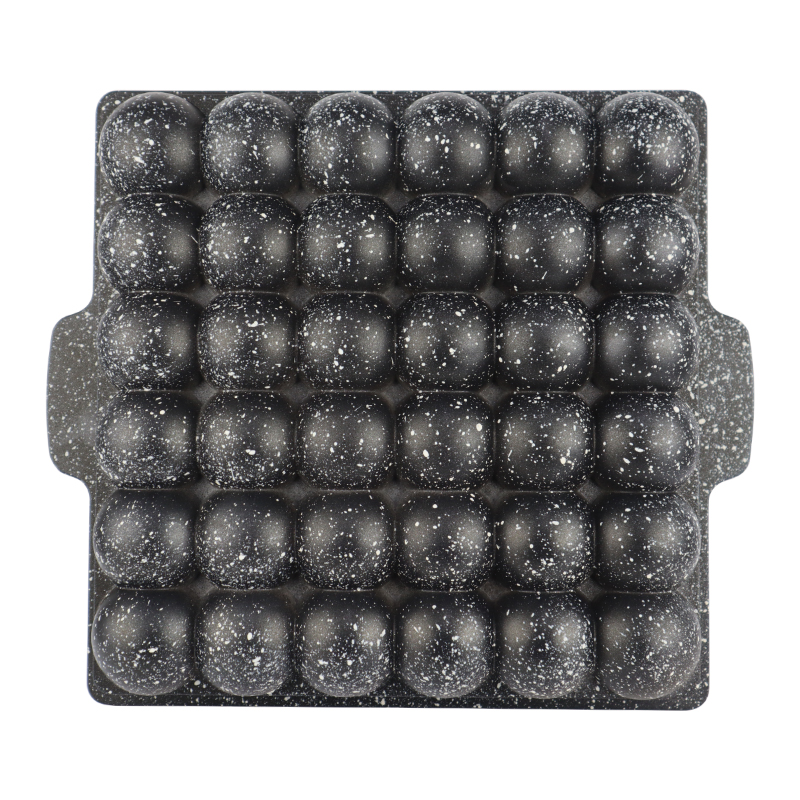 MOULE LUXE GRANIT 32X28X7 CM MIX NOIR/OR/CREME