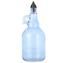 BOUTEILLE 1000 CC VERRE MIX BLEU/NOIR/CUIVRE