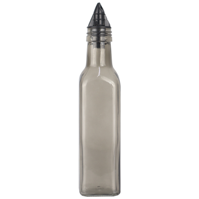 BOUTEILLE HUILE 250 CC VERRE MIX BLEU/NOIR/CUIVRE