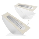 RAPE FROMAGE AVEC COMPARTIMENT 16X9X6 CM MIX BLANC/GRIS/ROUGE