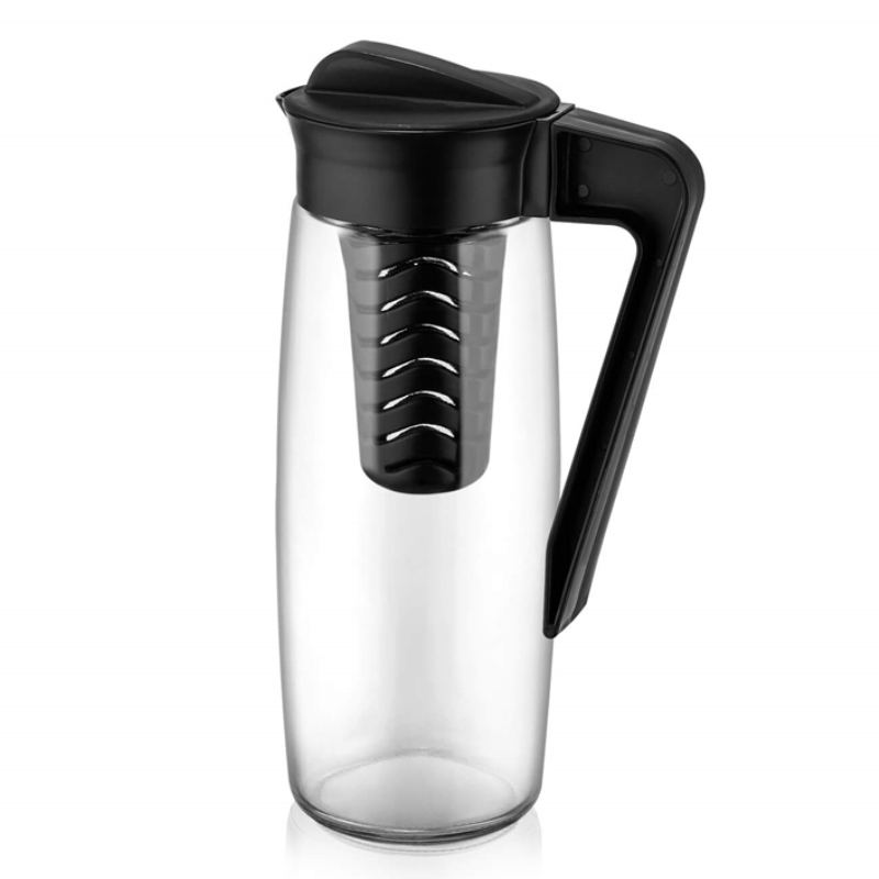 CARAFE DETOX VERRE 1600 CC MIX BLANC/GRIS/ROUGE