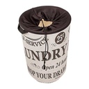 BAC DE RANGEMENT TISSU 5 LITRES DESIGN MARBRE