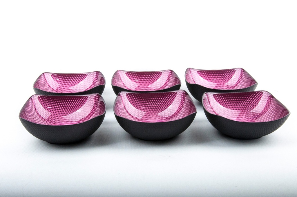 SET 6 BOLS DESIGN BORDEAU