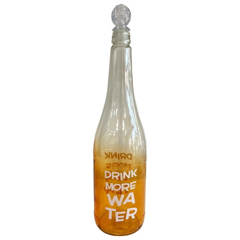 BOUTEILLE VERRE 1000 CC MIX BLEU/ORANGE/VIOLET