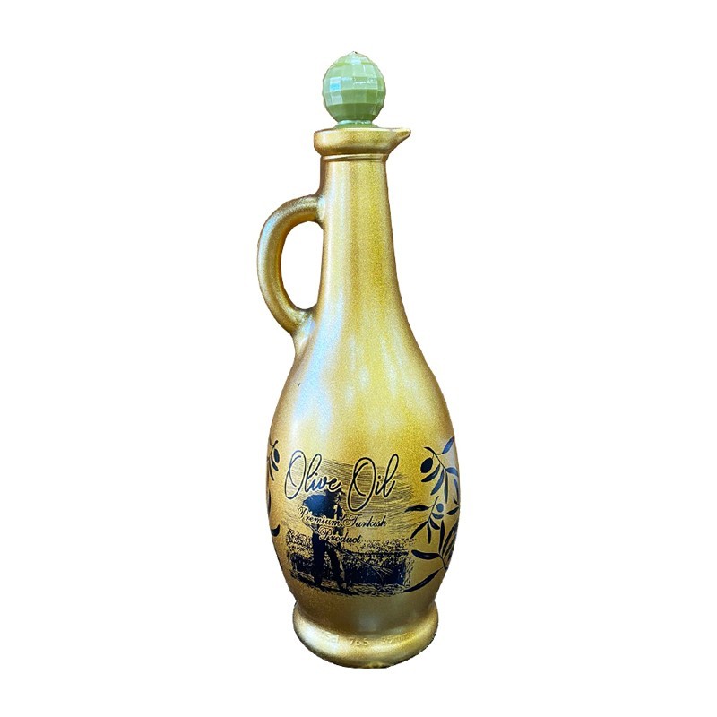 BOUTEILLE HUILE VERRE 750 MIX OR/NOIR