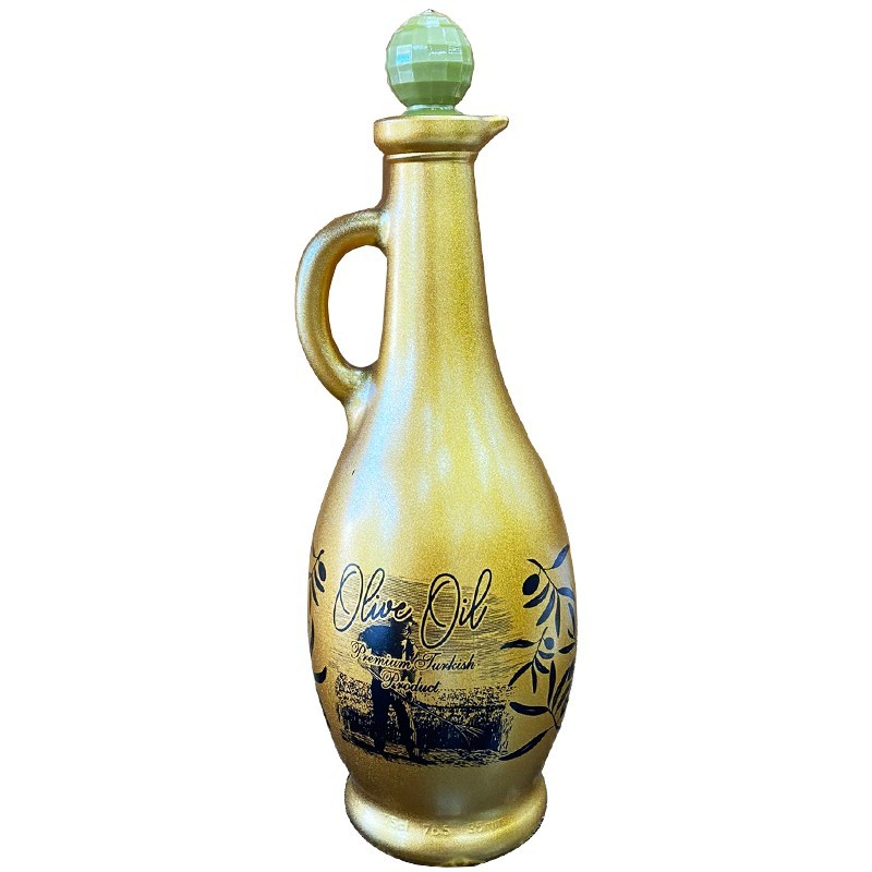 BOUTEILLE HUILE VERRE 250 MIX OR/NOIR