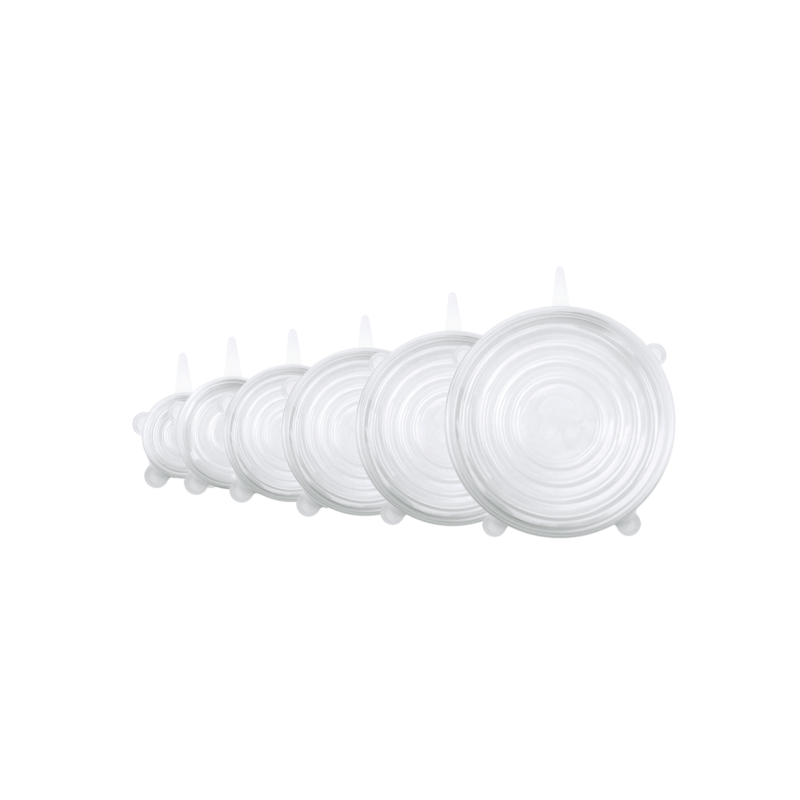 SET 6 PIECES COUVERCLE SILICONE