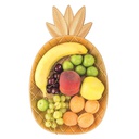 ASSIETTE ANANAS 38 X 23 CM MODELE OR 