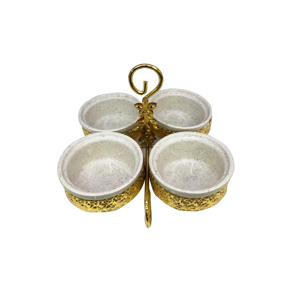 SET CERAMIQUE 4 PIECES OR