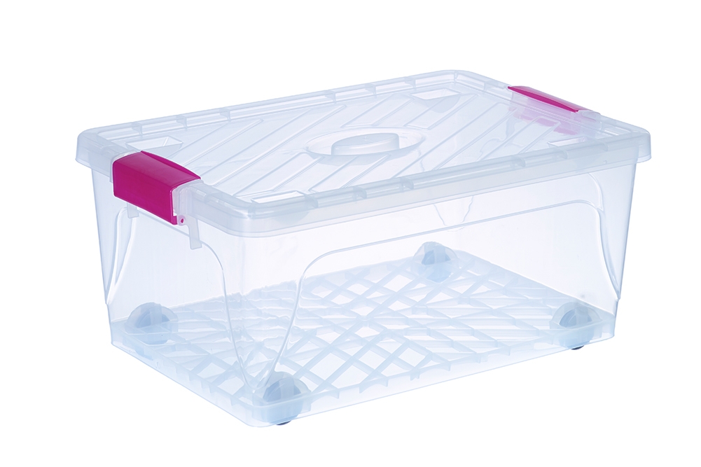 BOITE RANGEMENT 40 LITRES AVEC ROULETTES