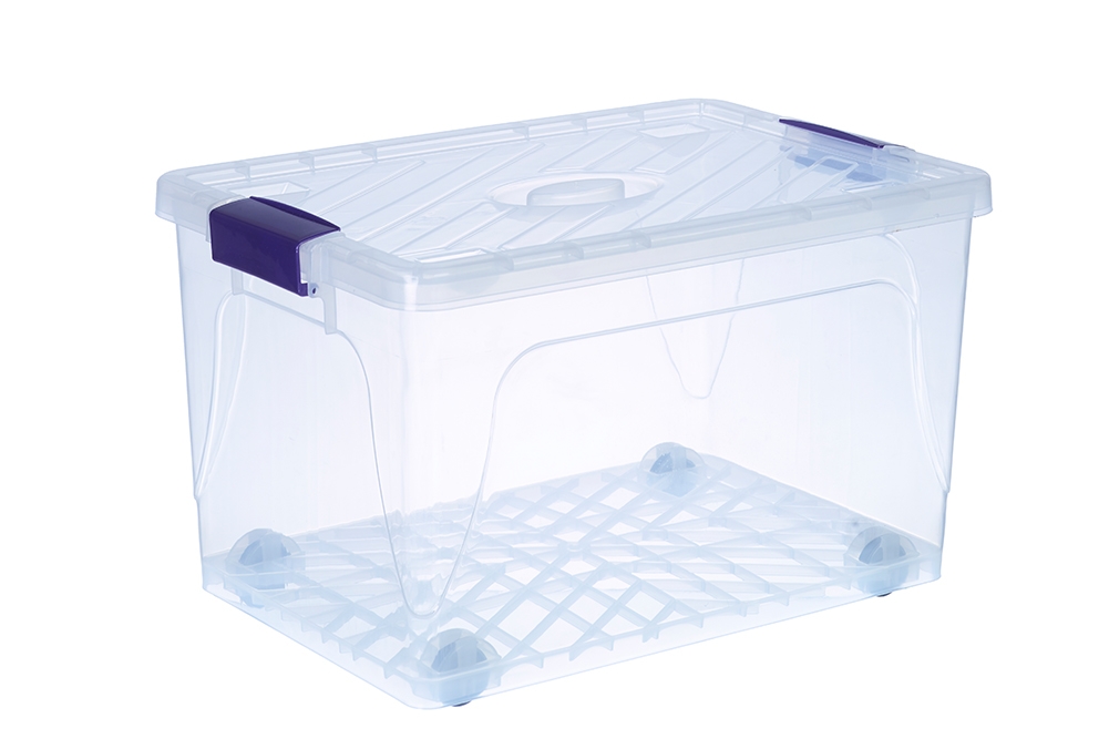 BOITE RANGEMENT 50 LITRES AVEC ROULETTES