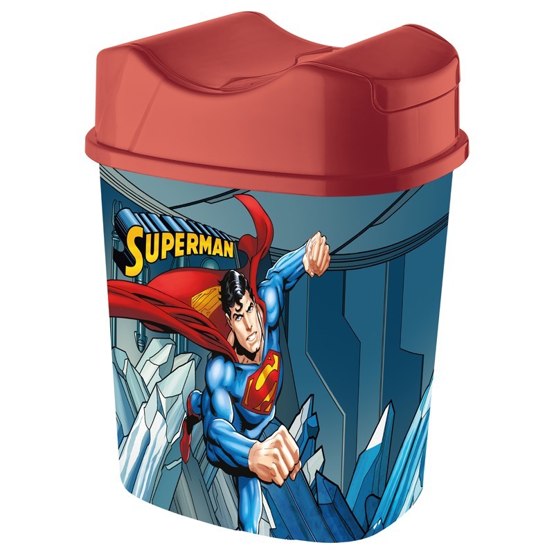 POUBELLE SUPERMAN 5,5 LT.
