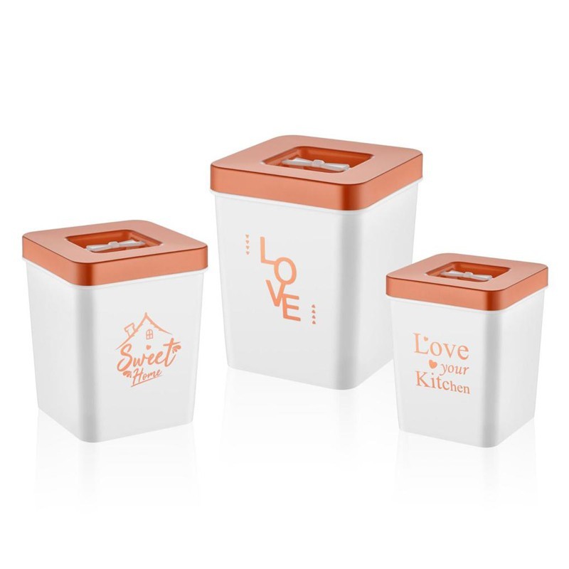 SET 3 PIECES 1/2/3.5 LITRES DESIGN CUIVRE