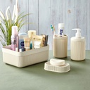 SET 4 PCS SALLE DE BAIN MIX: ROSE/BLEU/BLANC/VERT