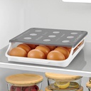 BOITE A ŒUF 15 PCS BLANC BLANC
