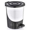 POUBELLE A PEDALE 14 LITRES MIX BLANC/NOIR/ROUGE/VERT/BLEU