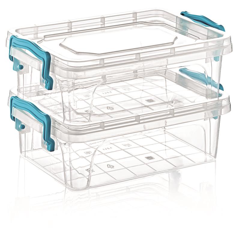 SET 2 BOITE 1.2 LITRES RECTANGLE